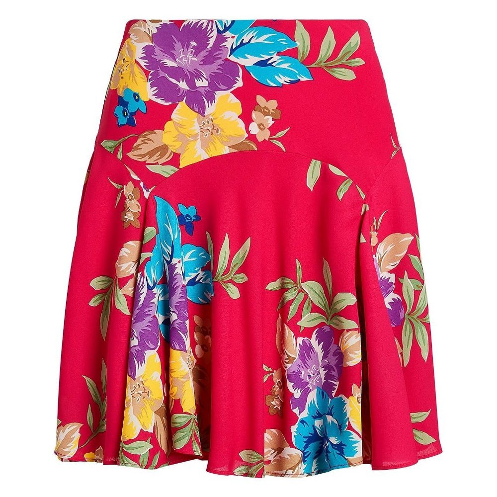NWT Lauren Ralph Lauren Georgette Skirt Size 2
